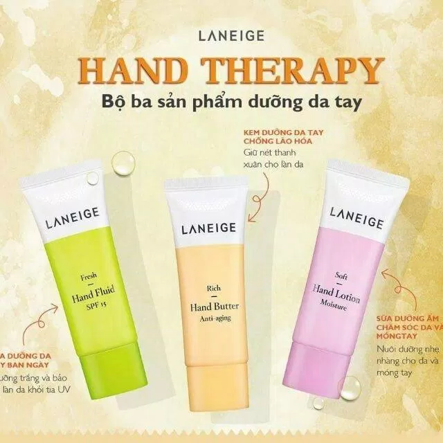 Laneige Rich Hand Butter đem lại đôi bàn tay mềm mại trong suốt mùa hanh khô (Ảnh: Internet)