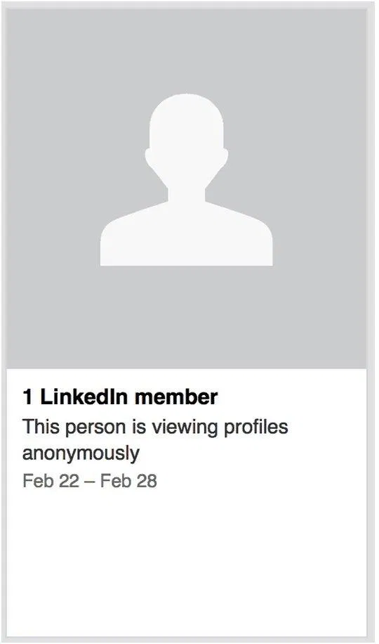 Ẩn danh khi xem hồ sơ của người khác (Ảnh: Internet). Ẩn danh khi xem hồ sơ của người khác (Ảnh: Internet).