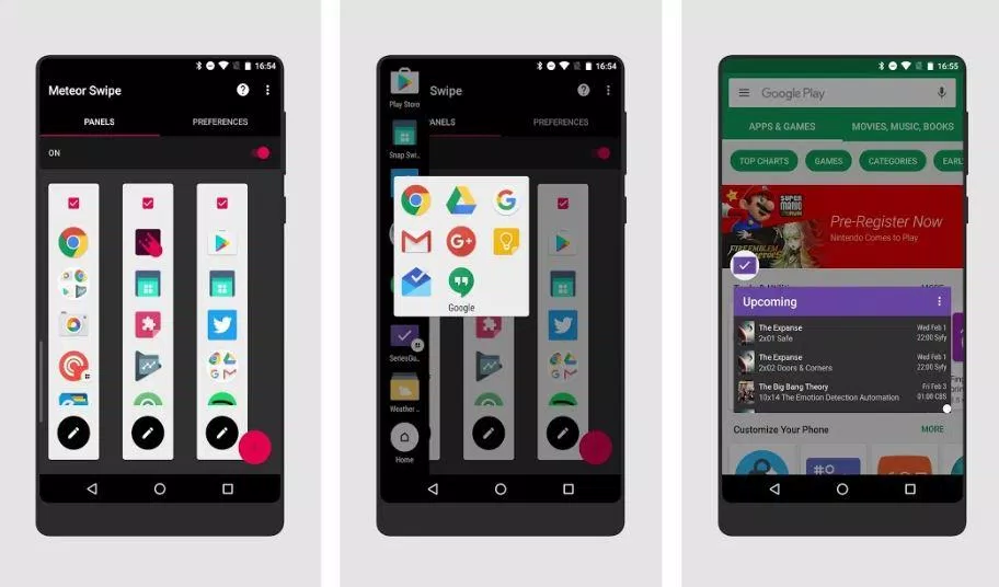 Ứng dụng Meteor Swipe thay đổi giao diện Android (Ảnh: Internet). Ứng dụng Meteor Swipe thay đổi giao diện Android (Ảnh: Internet).