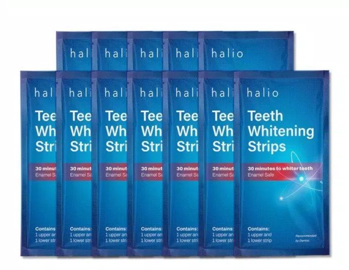 Halio Teeth Whitening Strips giúp làm trắng răng chỉ sau 30 phút (Nguồn: Internet)