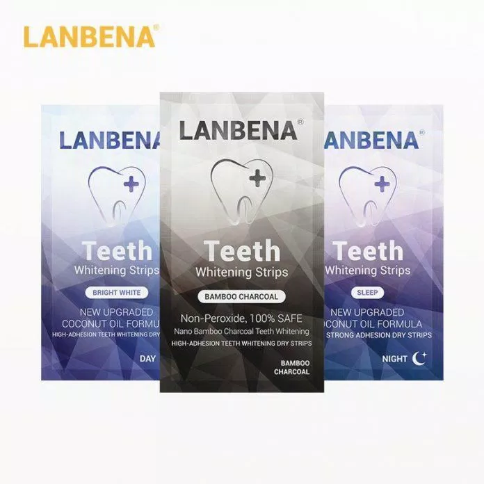 Miếng dán trắng răng Lanbena Teeth Whitening Strips (ảnh: internet)