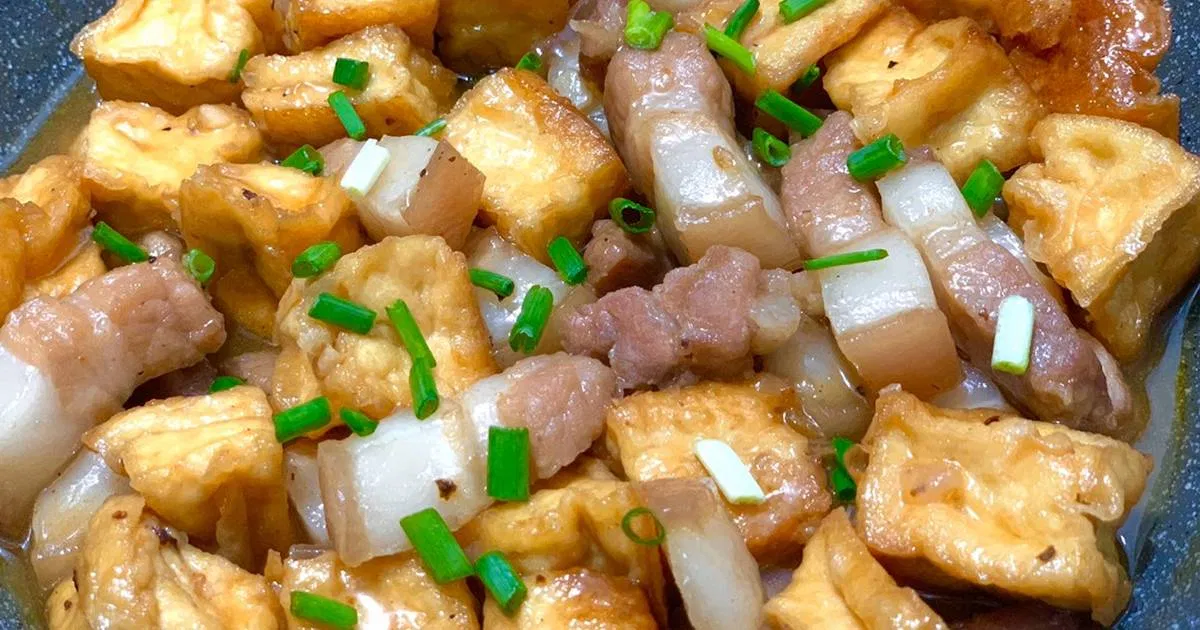 Thịt kho tàu hủ (Ảnh: Internet)