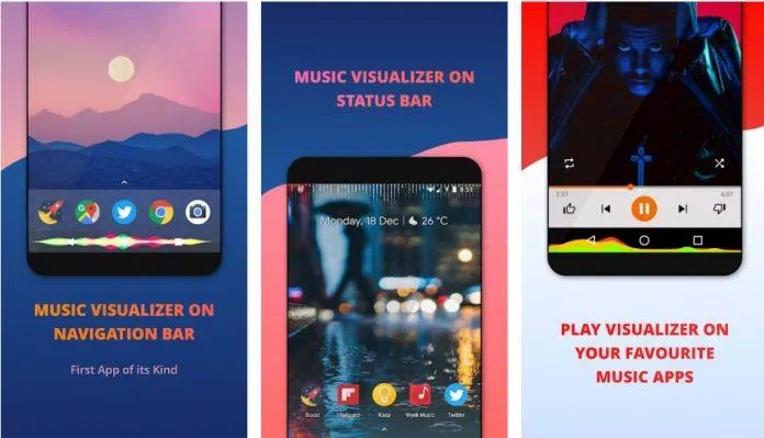 Ứng dụng Muviz thay đổi giao diện Android khi phát nhạc (Ảnh: Internet).