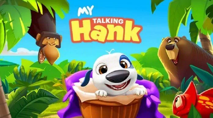 Game My Talking Hank trên điện thoại (Ảnh: Internet).