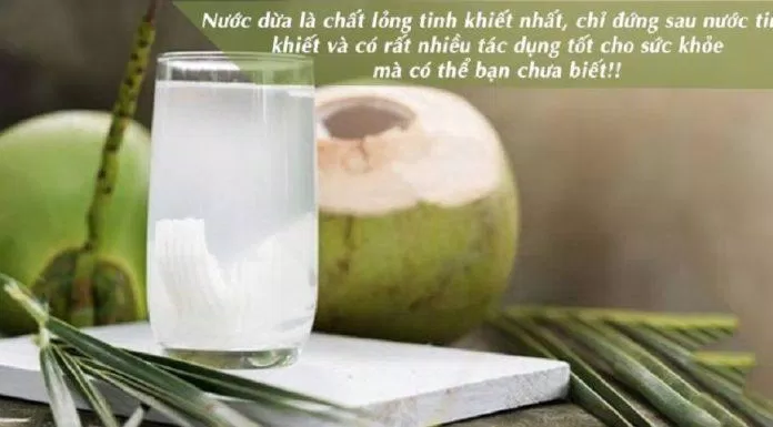 Nước dừa mát, thơm ngon và rất nhiều dưỡng chất (Ảnh: Internet).