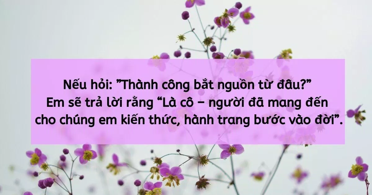 Lời chúc Ngày Nhà giáo Việt Nam ý nghĩa. (Ảnh: BlogAnChoi)