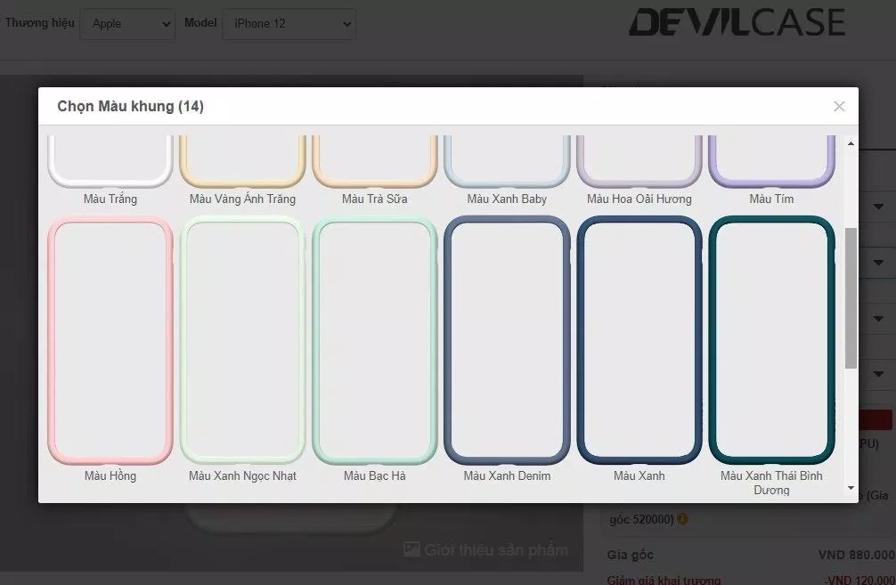Có nhiều màu khác nhau cho phần khung (Ảnh: BlogAnChoi). Có nhiều màu khác nhau cho phần khung (Ảnh: BlogAnChoi).