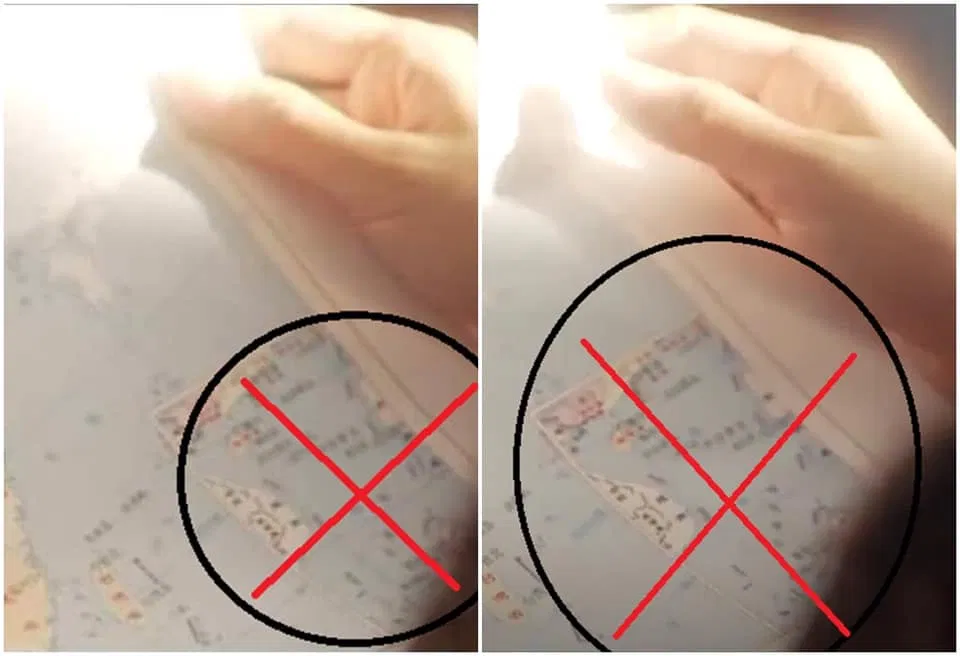 Phân cảnh tấm bản đồ có chứa đường lưỡi bò trong phim Một Đời Một Kiếp - Ảnh: Internet.