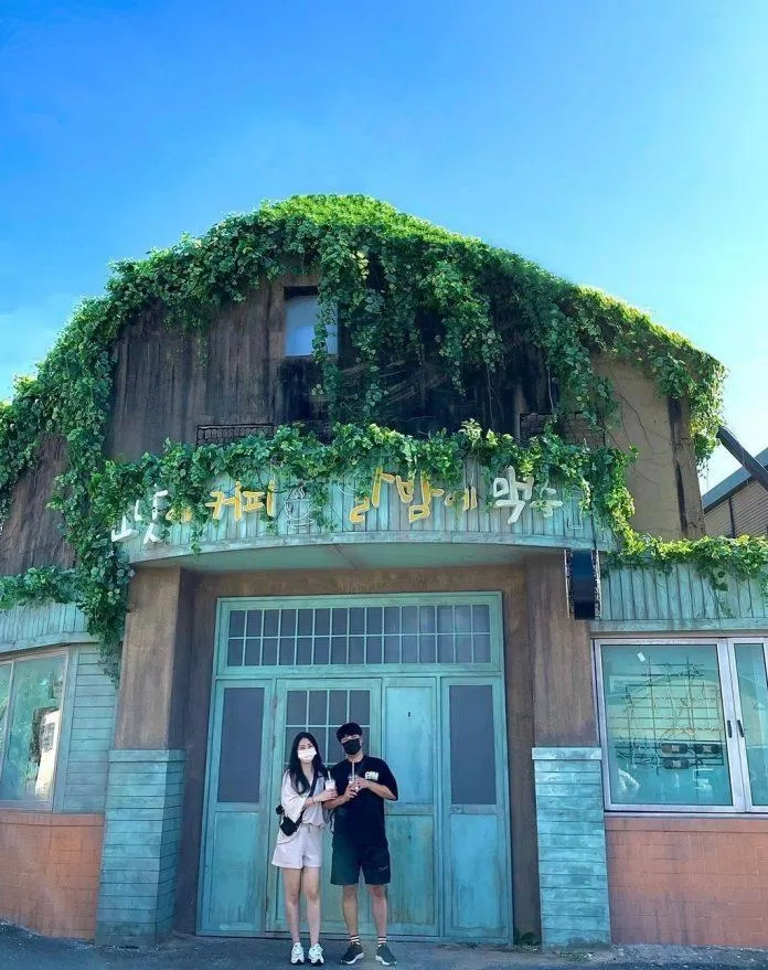 Du khách kéo đến tham quan, checkin tại địa điểm quay phim Hometown cha cha cha. (Ảnh: Internet)