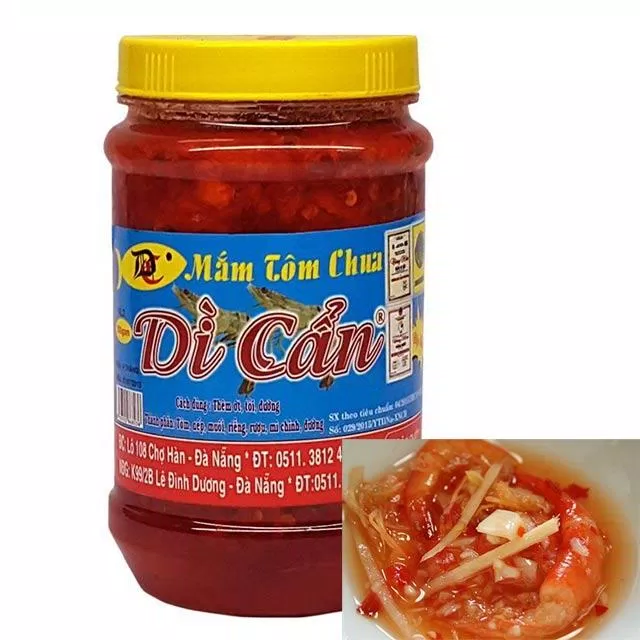 Mắm tôm chua cùa dì Cẩn chợ Hàn nổi tiếng (Nguồn: Internet)