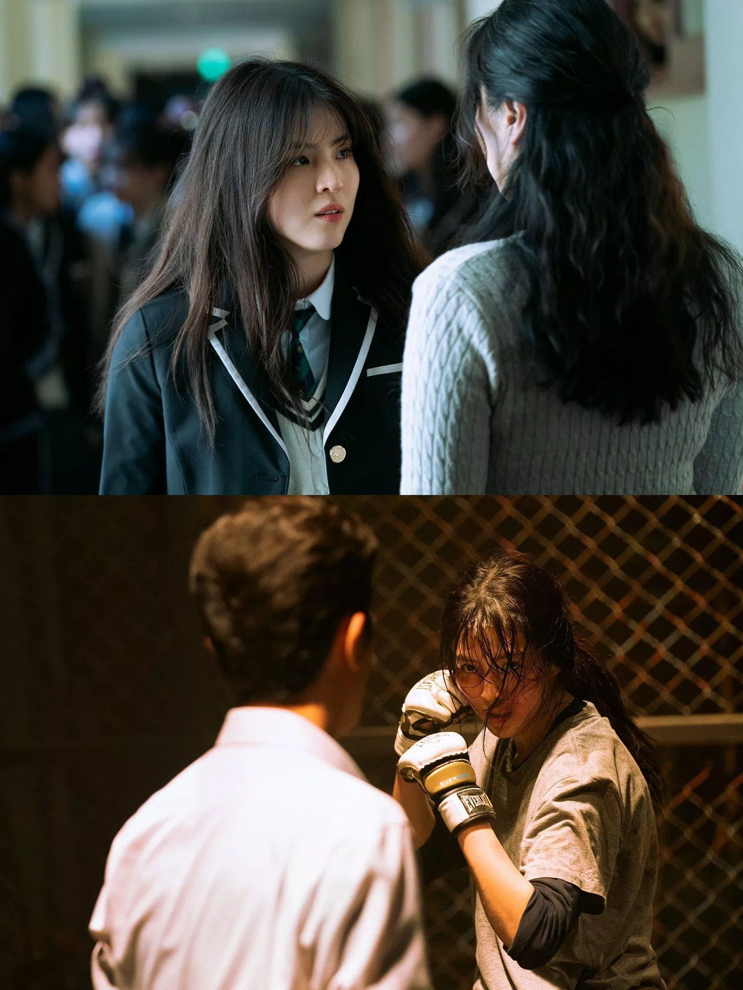 Khi Ji-woo 17 tuổi và khi cô đã trưởng thành. (Ảnh: Internet)