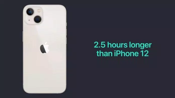 Pin của iPhone 13 dùng được lâu hơn iPhone 12 (Ảnh: Internet).
