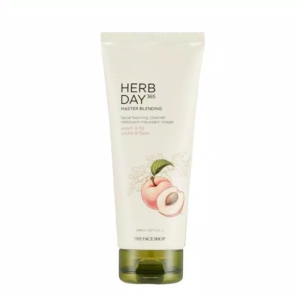 Sữa rửa mặt dưỡng ẩm The Face Shop Herb Day 365 Master Blending Peach Cleanser