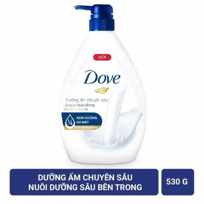 Sữa tắm dưỡng ẩm chuyên sâu Dove Deeply Nourishing (Ảnh: Internet)