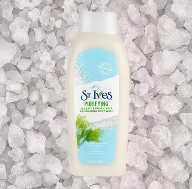 Sữa tắm muối biển làm mềm da St.Ives Sea Salt and Pacific Kelp (Ảnh: Internet)