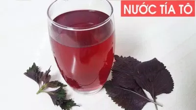 Nước tía tô giúp giảm cân (Nguồn: Internet)