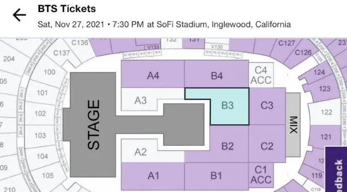Chưa kịp mở bán thường, vé concert cho 4 đêm diễn của BTS tại LA đã sold out toàn bộ! BTS BTS concert BTS concert 2021 BTS concert offline BTS concert tại LA sân vận động SoFi SoFi sold out