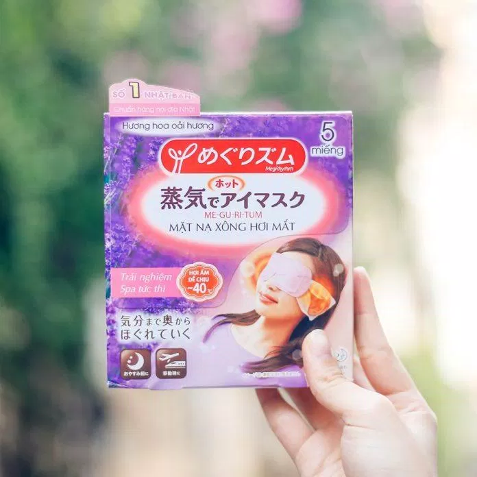 MegRhythm Steam Eye Mask sử dụng hơi ấm để giảm thâm mắt (Nguồn: Internet)