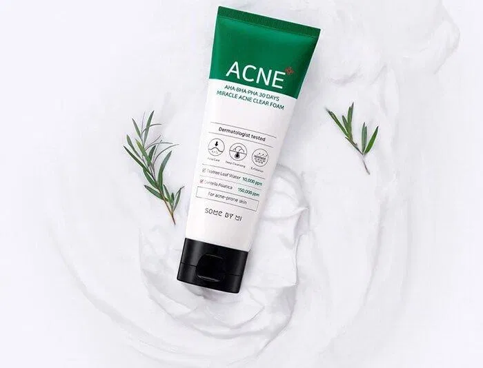 Sữa rửa mặt Some By Mi AHA BHA PHA 30 Days Miracle Acne Clear Foam giúp ngừa mụn hiệu quả ( Nguồn: internet)