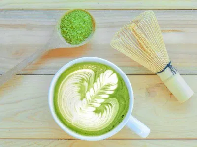 Matcha latte nóng (Nguồn: Internet)