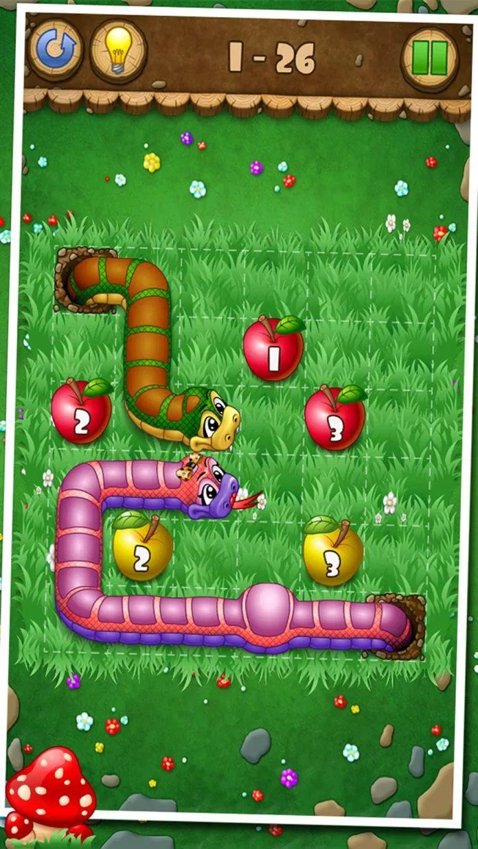 Game rắn săn mồi Snakes and Apples ăn bánh kẹo hay nhất dành cho Android và iOS (Ảnh: Internet)