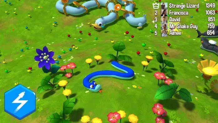 Game rắn săn mồi Snake Rival ăn bánh kẹo hay nhất dành cho Android và iOS (Ảnh: Internet)