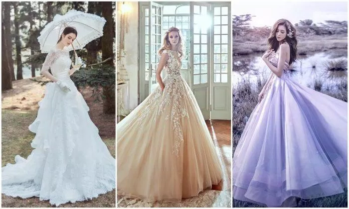 Hiện nay các mẫu váy cưới thuê đã trở nên phổ biến (Nguồn: Internet)