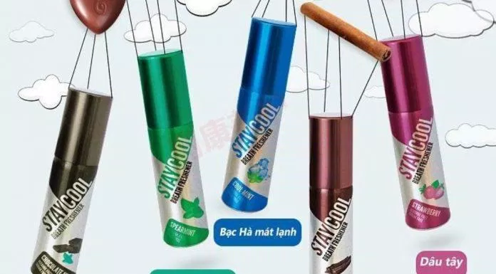 Xịt thơm miệng, khử mùi StayCool Breath Freshener (Ảnh: Internet).