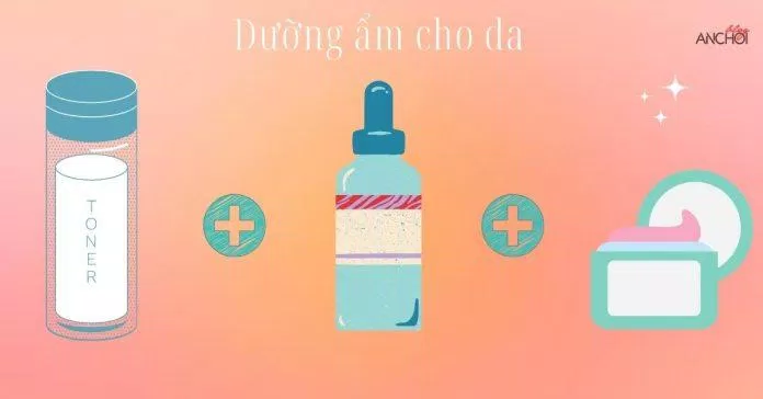Bạn có thể lựa chọn cách dưỡng ẩm bằng toner, serum hay kem dưỡng tùy vào nhu cầu của da ( nguồn: BlogAnChoi)