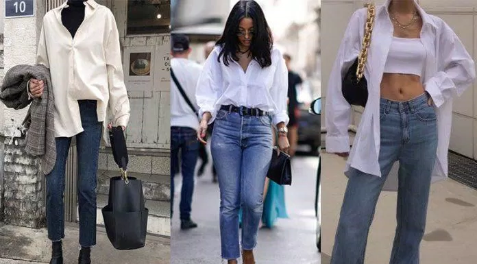 Áo sơ mi trắng - phù hợp với mọi outfit từ đi chơi tới đi làm (Nguồn: Pinterest) Áo sơ mi trắng - phù hợp với mọi outfit từ đi chơi tới đi làm (Nguồn: Pinterest)