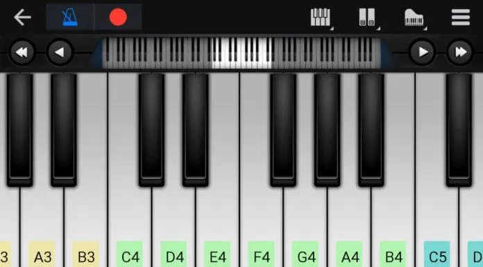 Ứng dụng Perfect Piano trên điện thoại (Ảnh: Internet). Ứng dụng Perfect Piano trên điện thoại (Ảnh: Internet).