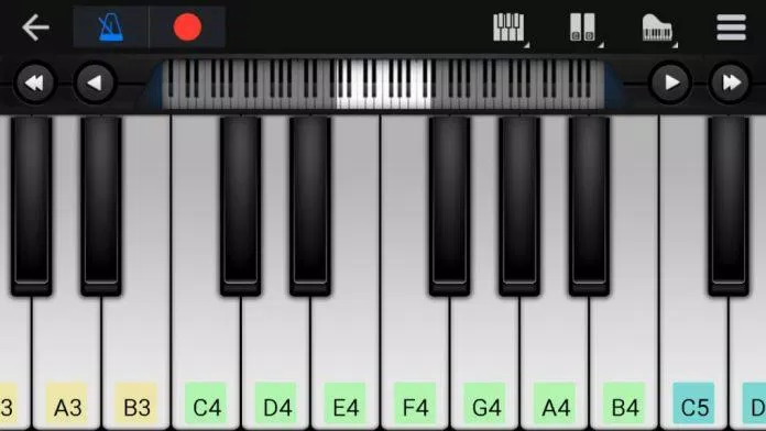 Ứng dụng Perfect Piano trên điện thoại (Ảnh: Internet). Ứng dụng Perfect Piano trên điện thoại (Ảnh: Internet).