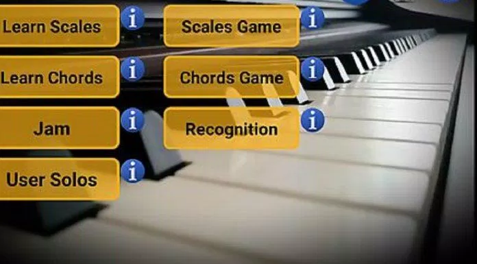 Ứng dụng Piano Scales & Chords Free trên điện thoại (Ảnh: Internet).