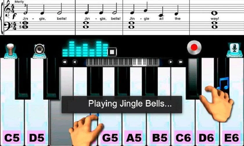 Ứng dụng Real Piano Teacher trên điện thoại (Ảnh: Internet). Ứng dụng Real Piano Teacher trên điện thoại (Ảnh: Internet).