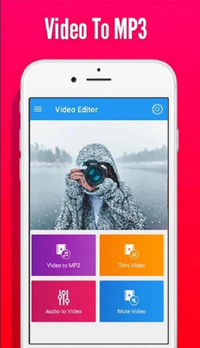 Ứng dụng Video converter to mp3 trên điện thoại (Ảnh: Internet). Ứng dụng Video converter to mp3 trên điện thoại (Ảnh: Internet).