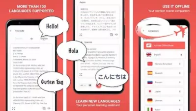 Ứng dụng dịch hình ảnh Scan & Translate trên điện thoại (Ảnh: Internet).