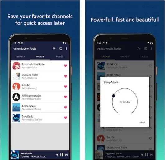 Ứng dụng Anime Music trên điện thoại (Ảnh: Internet). Ứng dụng Anime Music trên điện thoại (Ảnh: Internet).