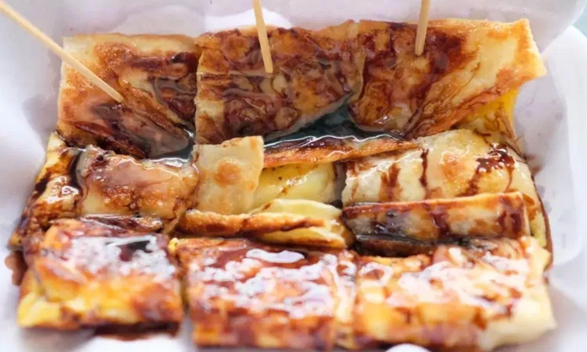 Banana Roti - Bánh chuối món ăn ngon tại Thái Lan