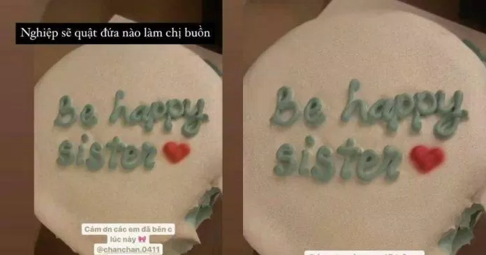 Cận cảnh story chiếc bánh kem của Linh Ngọc Đàm và Xoài Non. (Ảnh: Internet). Cận cảnh story chiếc bánh kem của Linh Ngọc Đàm và Xoài Non. (Ảnh: Internet).