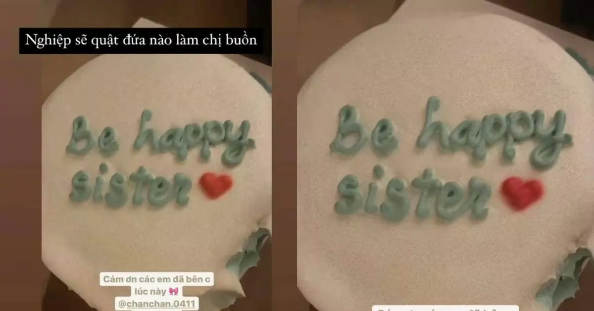 Cận cảnh story chiếc bánh kem của Linh Ngọc Đàm và Xoài Non. (Ảnh: Internet). Cận cảnh story chiếc bánh kem của Linh Ngọc Đàm và Xoài Non. (Ảnh: Internet).