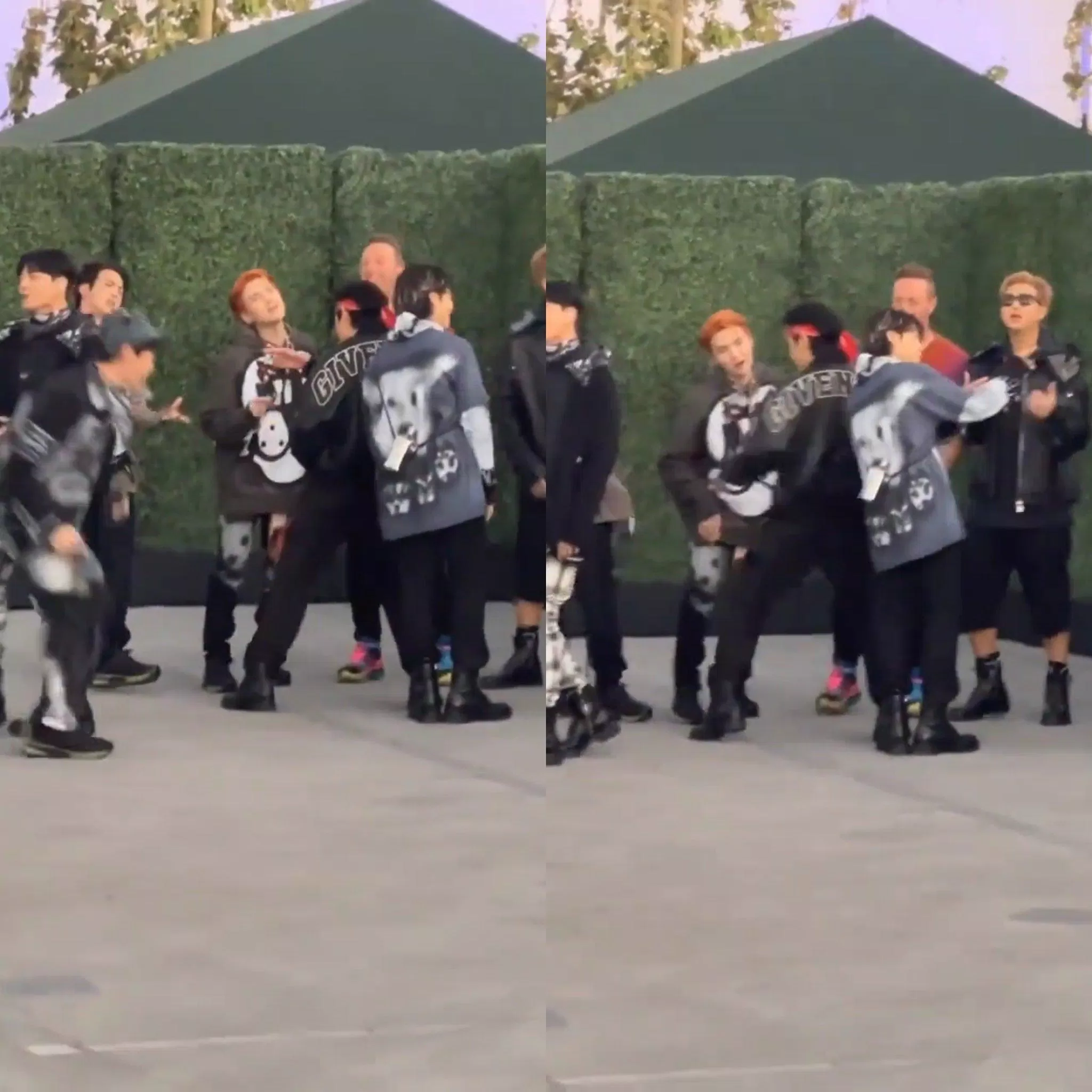 BTS cùng Coldplay tại hậu trường chuẩn bị cho "My Universe" (Ảnh: Internet) BTS cùng Coldplay tại hậu trường chuẩn bị cho "My Universe" (Ảnh: Internet)