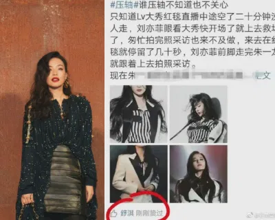 Thư Kỳ nhấn like bài viết bảo vệ Lưu Diệc Phi của blogger (ảnh: internet) Thư Kỳ nhấn like bài viết bảo vệ Lưu Diệc Phi của blogger (ảnh: internet)