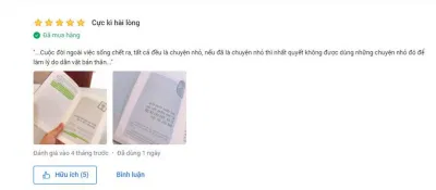 Đánh giá, nhận xét của khách hàng về quyển sách Đừng Lựa Chọn An Nhàn Khi Còn Trẻ (Ảnh: BlogAnChoi)