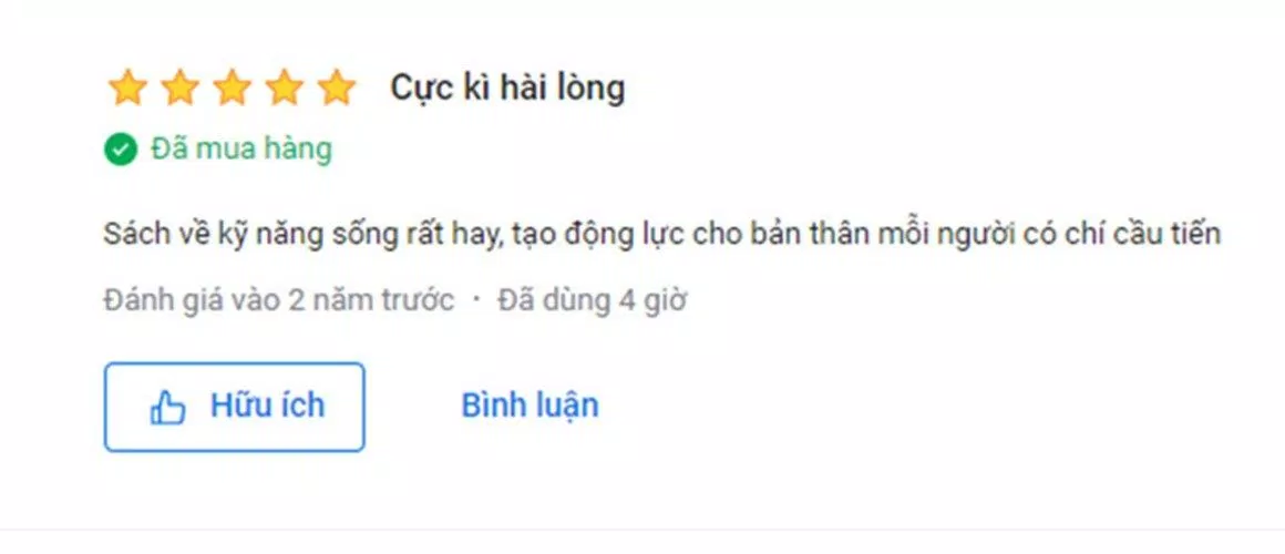 Đánh giá, nhận xét của khách hàng về quyển sách Đừng Lựa Chọn An Nhàn Khi Còn Trẻ (Ảnh: BlogAnChoi)