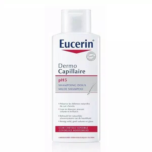 Dầu gội Eucerin Dermo Capillaire Mild Shampoo đem tới mái tóc khô thoáng, bồng bềnh