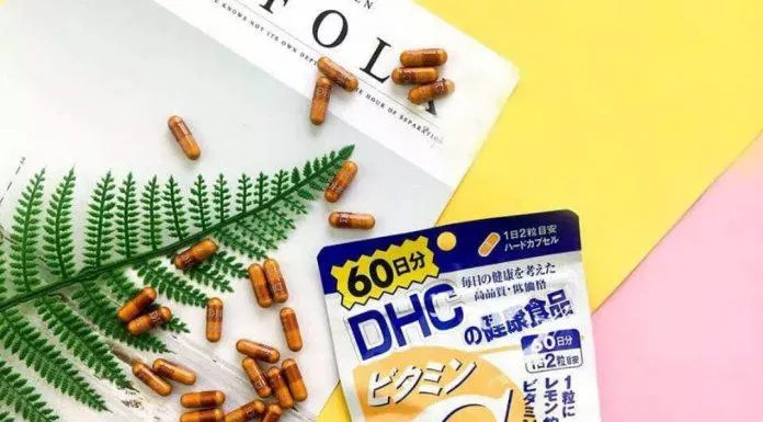 Viên uống đẹp da, giúp da trắng sáng DHC Vitamin C (Ảnh: Internet).