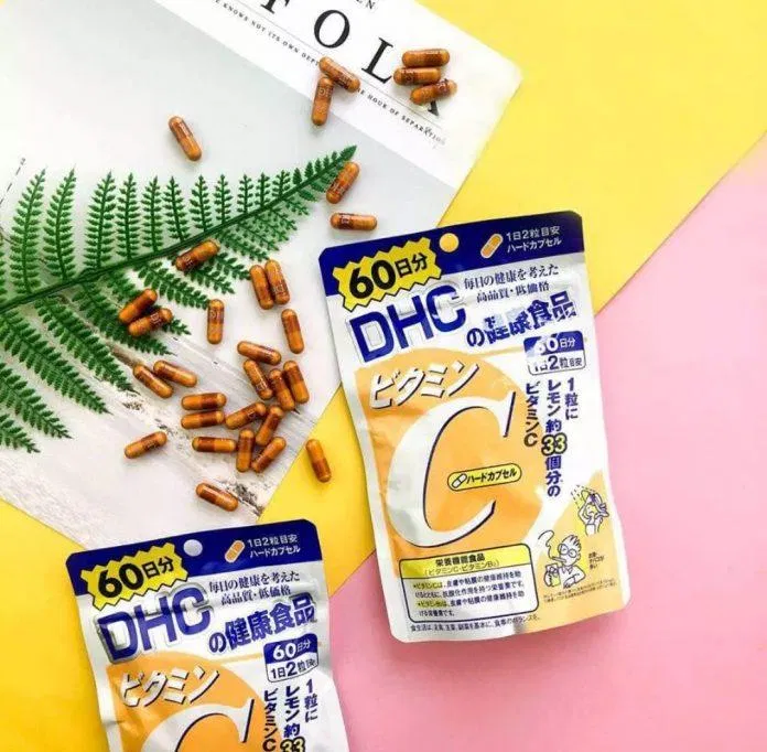 Viên uống đẹp da, giúp da trắng sáng DHC Vitamin C (Ảnh: Internet).