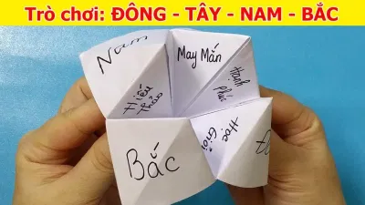 Chỉ cần một mảnh giấy là đã có ngay một trò chơi cùng với lũ bạn (Ảnh: Internet)