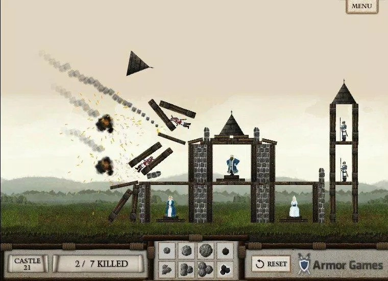 Game Crush the Castle trên điện thoại (Ảnh: Internet).