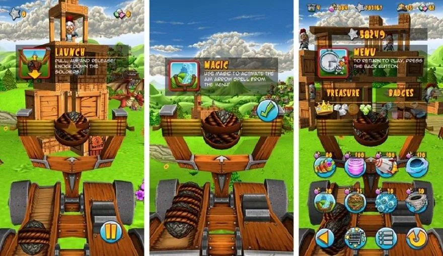 Game Catapult King trên điện thoại (Ảnh: Internet).